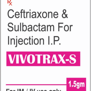 VIVOTRAX-S Injection – Ceftriaxone & Sulbactam for Injection I.P. (1.5 gm)
